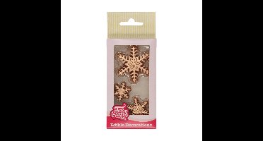 FunCakes suikerdecoratie - bronzen ijssterren