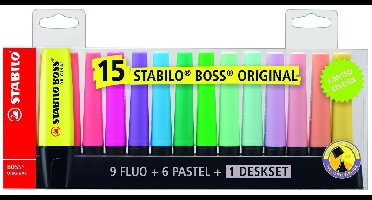STABILO BOSS ORIGINAL deskset - 15 stuks