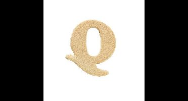 Houten letter 2cm - Q