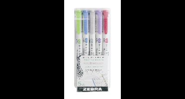 Zebra Mildliner - highlighters - 5 stuks - cool