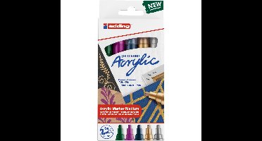 edding 5100 acrylic marker - 5 stuks - feestelijk