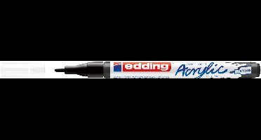 edding 5500 acrylic marker - 0,7 tot 1 mm - diepzwart