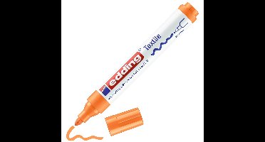 edding 4500 textile pen - 2 tot 3 mm - neon oranje