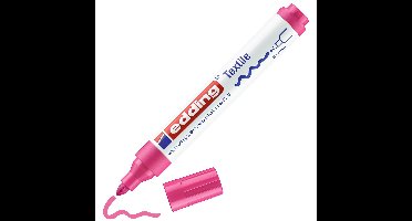 edding 4500 textile pen - 2 tot 3 mm - neon roze
