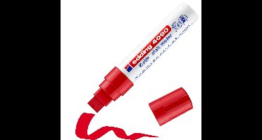 edding 4090 chalk marker - blokpunt - 4 tot 15 mm - rood