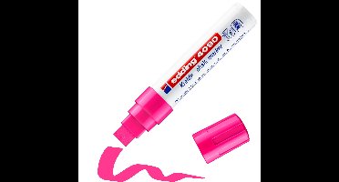 edding 4090 chalk marker - blokpunt - 4 tot 15 mm - neon roze