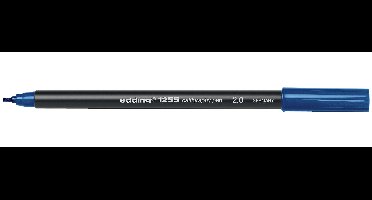 edding 1255 calligraphy pen - 2 mm - staalblauw