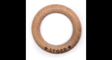 Houten bijtring -'stoer'