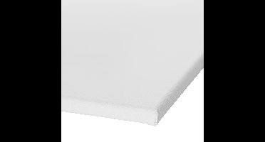 Gespannen canvasdoek - wit - 55x46 cm