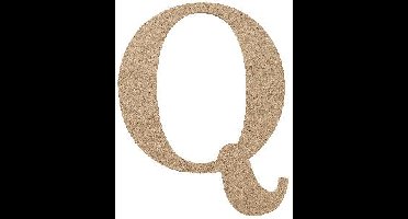 MDF letter Q 15 cm