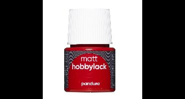 Hobbylak mat - 45 ml - donkerrood