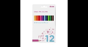 Creative Colors jumbo kleurpotloden - 12 stuks
