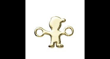 Spacer - goudkleurig - kindje met pet