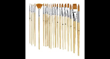 Panduro penselen set - basis - 20 stuks