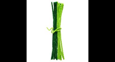 Chenilledraad - 25 stuks - groentinten