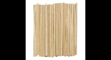 Knutselhoutjes - rond - 5 mm - 15 cm - 50 stuks