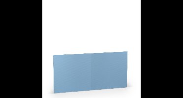 Kaarten vierkant - 5 stuks - lichtblauw