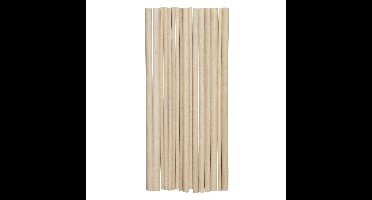 Houten stok - 5, 8 en 9,5 mm - 25 cm - 16 stuks