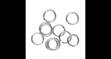 Buigringen - verzilverd - 5 mm
