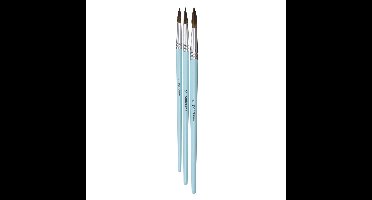 Aquarelpenselen set - 3 stuks - groot