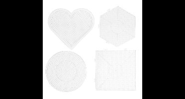 Panduro strijkkralen - onderplaten groot - 4 stuks