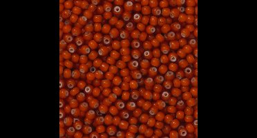 Rocailles - 9/0 - oranje witte kern