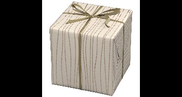 Cadeaupapier - 10 meter - beige bolletjes
