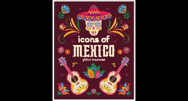 Kleurboek - glitterkleurboek - Icons of Mexico
