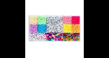Kralenmix - rainbowset met letterkralen