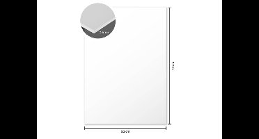 Foamboard Kangaro - wit - 50x70 cm