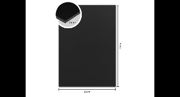 Foamboard Kangaro - zwart - 50x70 cm