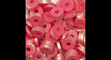 Katsuki kralen - shimmer - rood