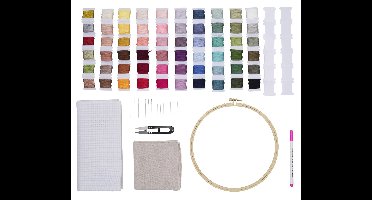 Mega borduurset in handige opbergdoos