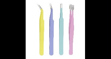 Panduro pincetten set - 4 stuks