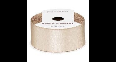Satijnlint - 25 mm - beige