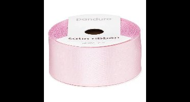 Satijnlint - 25 mm - lichtroze
