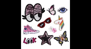 Iron-on plaatjes - 10 stuks - sweet summer