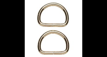 D-ring metaal - 30 mm - goudkleurig