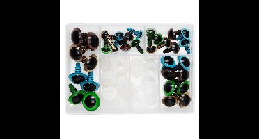 Veiligheidsogen set - 4 kleuren - 16 paar