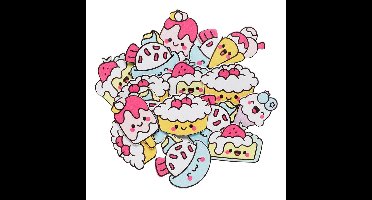 Funky Foam stickers - cute food