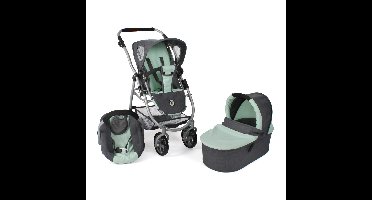 Combi-poppenwagen Emotion All in 1 - Melange Antraciet Mint