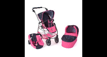 Combi-poppenwagen Emotion - Confetti Pink