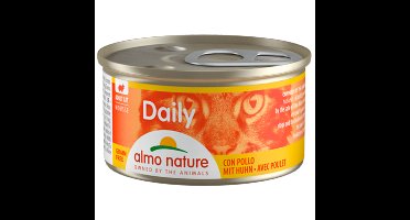 48x Almo Nature Daily Menu Mousse Kattenvoer Nat Kip 85 gr