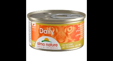 48x Almo Nature Daily Menu Kattenvoer Nat Mousse Kalkoen 85 gr