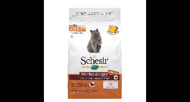 6x Schesir Kattenvoer Dry Sterilized en Overweight 1,5 kg