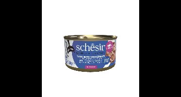 12x Schesir Complete&Balanced Kattenvoer Tonijn en Witvis in Boullion 85 gr
