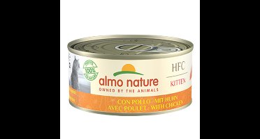 24x Almo Nature HFC Complete Kattenvoer Nat Kitten Kip 150 gr