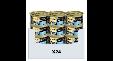 24x GimCat Shinycat Kitten in Jelly Tonijn 70 gr