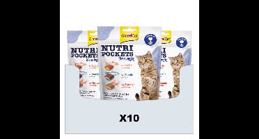 10x GimCat Nutri Pockets Sea-Mix 150 gr