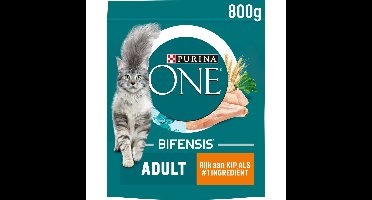 Purina ONE Kattenvoer Droog Adult Kip - Volkoren Granen 800 gr